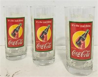 Coca Cola advertising glasses