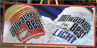Milwaukee's Best Beer Sign, metal