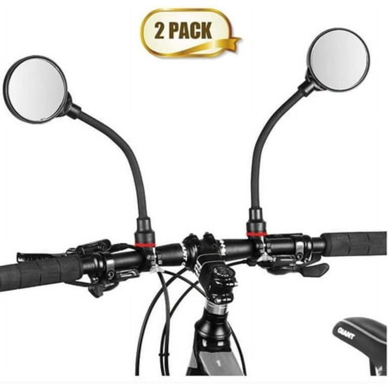 One Size  1Pair Semfri Bike Mirror 360 Rotatable H