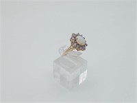 14K Yellow Gold Opal & Tanzanite Ring