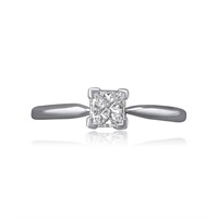 14K WHITE GOLD 1.00CT DIAMOND RING