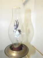 Colored Mercury Art Bulb - Bird & Flowers In Lamp