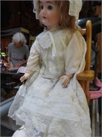 German Hk 25" Sleepy Eye Doll W/ Jointed Arms &