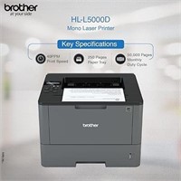 Brother Hl-L5000D Business Laser Printer Duplex
