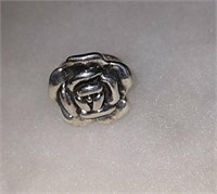 Rose sterling silver ring size 5