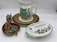 Arabia Pitcher, Royal Worcester Casserole, & More