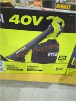 Ryobi 40v cordless leaf vacuum