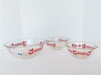 GLASS MIXING BOWLS