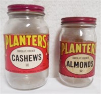 2 Planters nut jars