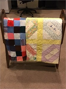(2) Hand Stitched Quilts
