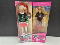NIB School Spirit and Holiday Season Barbie Dolls