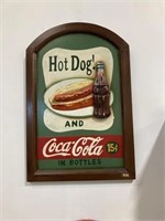 Hot Dog & Coca-Cola Sign (15" X 24")