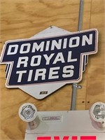 Tin Dominion Royal Tire Sign