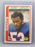 Harry Carson 1978 Topps