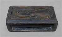 Balinese Lizard Carved Calligraphy Box.