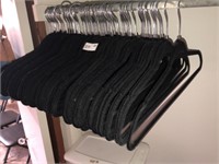 (64) Black Velvet Hangers