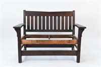 GUSTAV STICKLEY V-BACK SETTEE