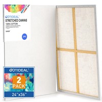 GOTIDEAL Stretched Canvases for Painting, 24x36"