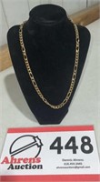 14K NECKLACE-GOLD OVER SILVER- 20IN LONG- 32G