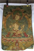 Vintage Thangka Depicting the Buddha