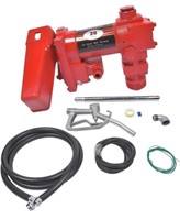 Used - 20GPM 12V High-Flow Red Fuel Transfer Pump