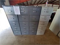 (4) Metal Office Filing Cabinets