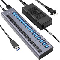 Powered USB Hub - ACASIS 16 Ports 90W USB 3.0