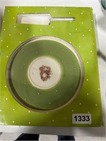 Footed cake plate w/server new in box