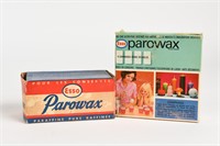 LOT OF 2 ESSO PAROWAX BOXES / SOME CONTENT