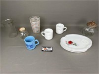 Snack Plates, Mugs, Glassware