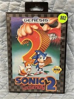 SEGA GENESIS SONIC THE HEDGEHOG 2 GAME W/ ORIGINAL