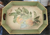 Carlos Von Riefel Painted Metal Tray 1950s