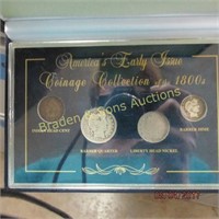 EARLY ISSUE COIN COLLECTION OF THE 1800'S