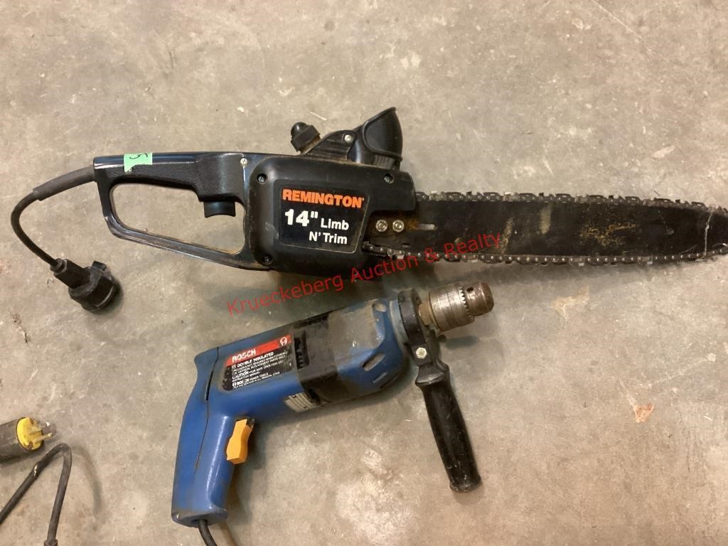 Electric Remington 14" Chainsaw & Bosch