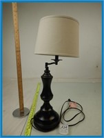 TABLE LAMP- WORKS- HAS A DENT AT THE BASE