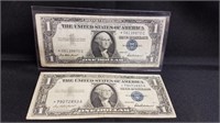 Pair of 1957 $1 Silver Certificate Star Notes