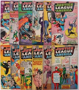 JUSTICE LEAGUE OF AMERICA EARLY ISSUE COMIC BOOKS