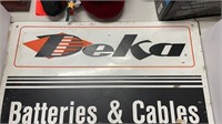 Metal signs - (Deka, Batteries & Cables, The