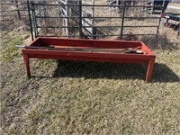 Steel feed bunk, 27” wide 90” long