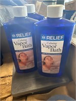 3x Calming Vapor Bath Menthol & eucalyptus