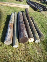 6 poles/posts 70" to 120" long