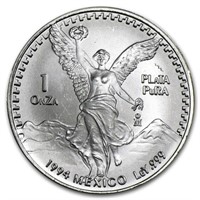 1994 Mexico 1 Oz Silver Libertad Bu