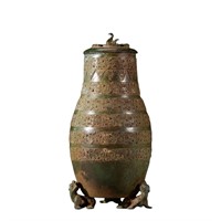 Bronze three-legged vase of Ming Dynasty