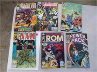 6 - different Marvel comics