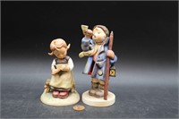 2 Vtg. Goebel Hummel Busy Student & Horn Boy