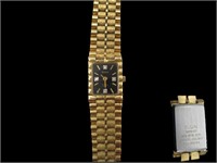 Ladies Elgin Gold Watch with Pavee Diamonds