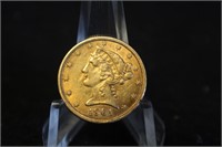 1901 $5 U.S. Pre-33 Gold Liberty Coin