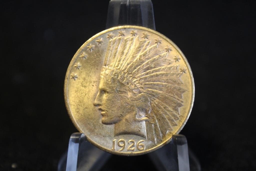 1926 U.S. $10 Pre-33 Gold Indian Head Coin