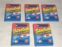 1989 Donruss Baseball Cards LOT of 5 Unopened Pack