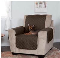 FurHaven Reversible Chair Protector - Espresso/Cly